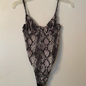 Snakeskin bodysuit